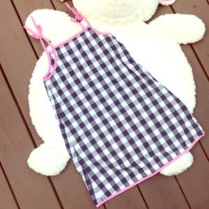 {Hanna Andersson} Blue & White Checkered Dress